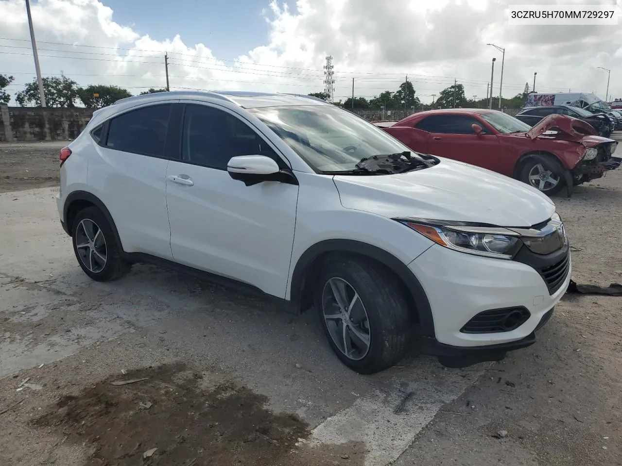 2021 Honda Hr-V Exl VIN: 3CZRU5H70MM729297 Lot: 77499144