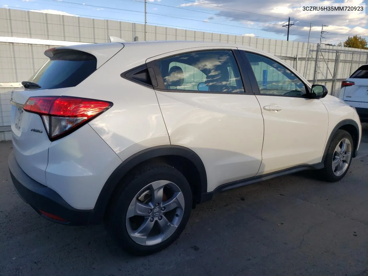 2021 Honda Hr-V Lx VIN: 3CZRU6H35MM720923 Lot: 77585914