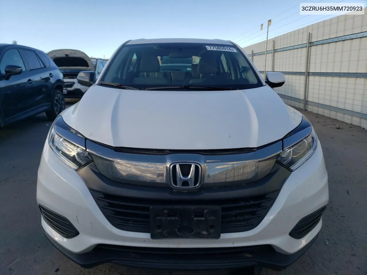 2021 Honda Hr-V Lx VIN: 3CZRU6H35MM720923 Lot: 77585914