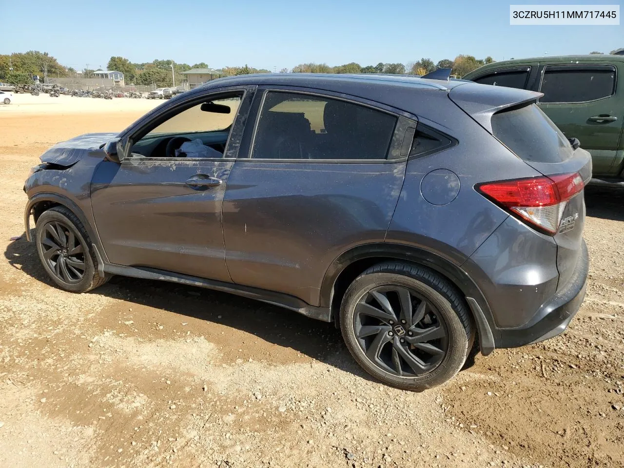 2021 Honda Hr-V Sport VIN: 3CZRU5H11MM717445 Lot: 77638264