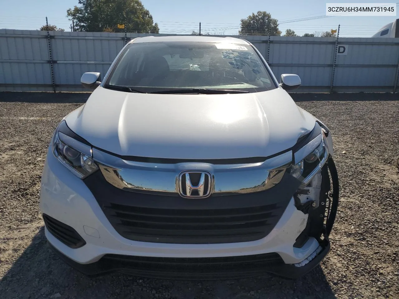 2021 Honda Hr-V Lx VIN: 3CZRU6H34MM731945 Lot: 77755494