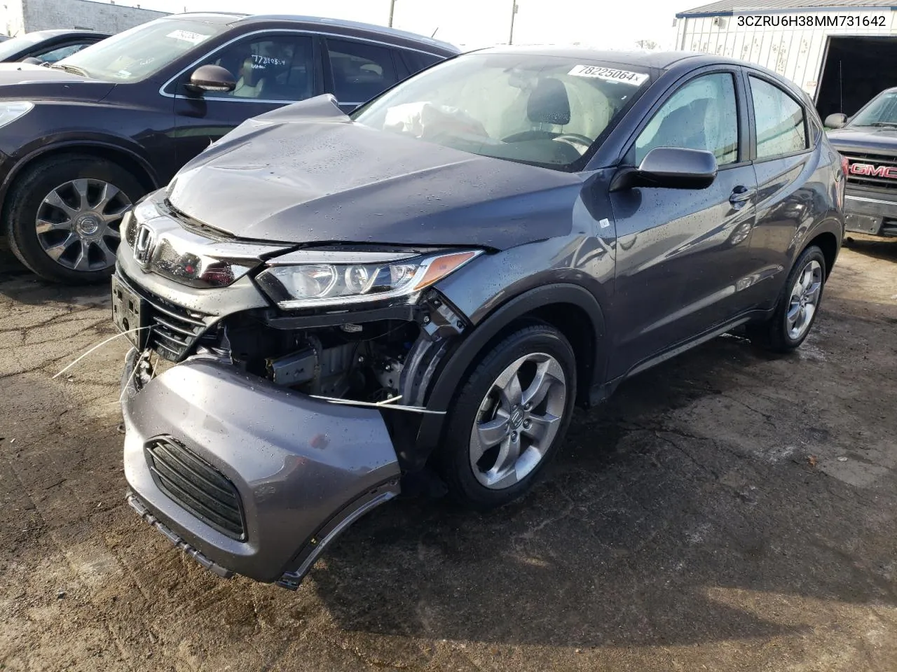 2021 Honda Hr-V Lx VIN: 3CZRU6H38MM731642 Lot: 78225064