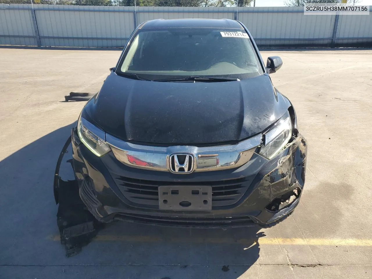 2021 Honda Hr-V Lx VIN: 3CZRU5H38MM707156 Lot: 79312214