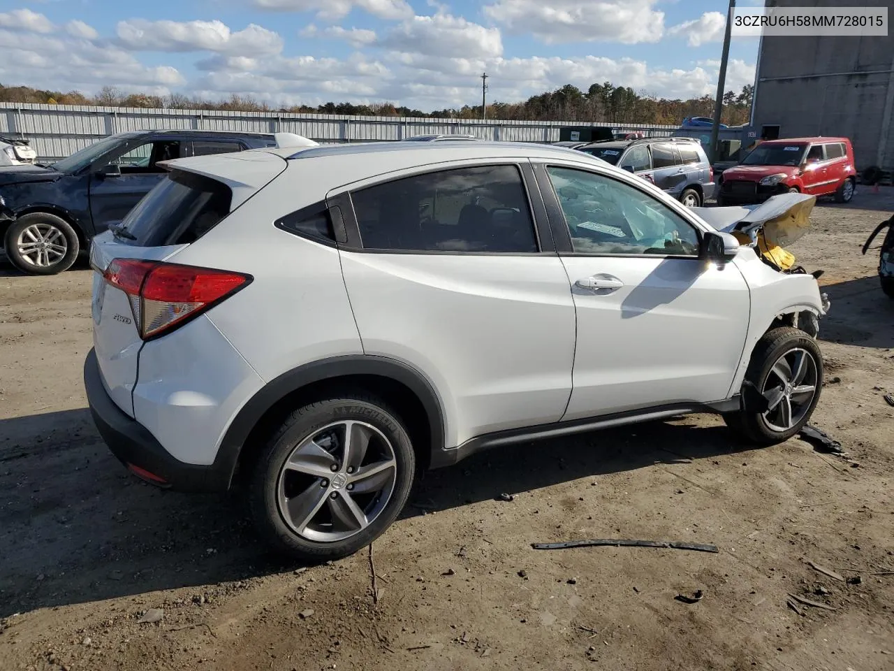 2021 Honda Hr-V Ex VIN: 3CZRU6H58MM728015 Lot: 79327104