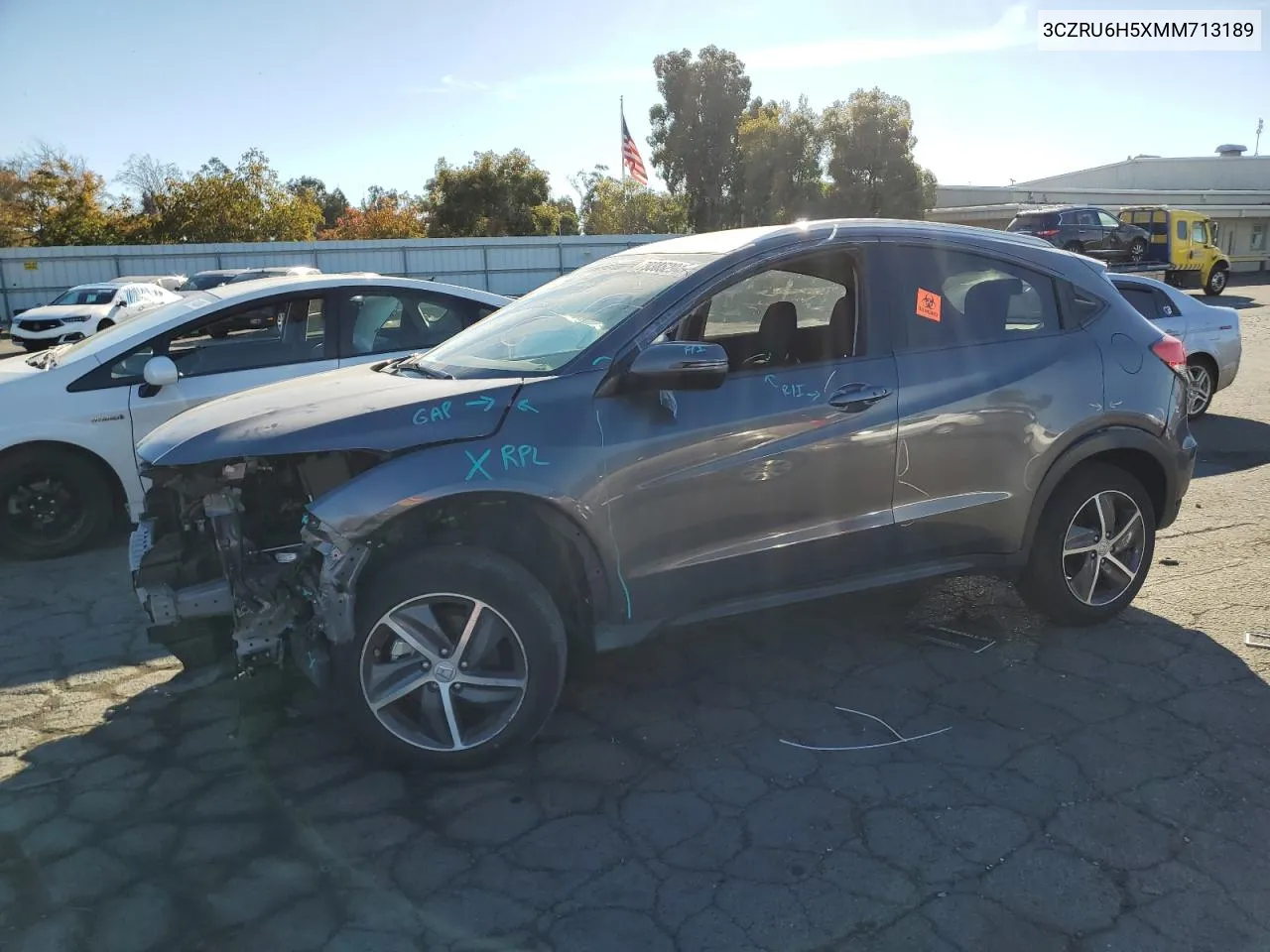 2021 Honda Hr-V Ex VIN: 3CZRU6H5XMM713189 Lot: 79385294