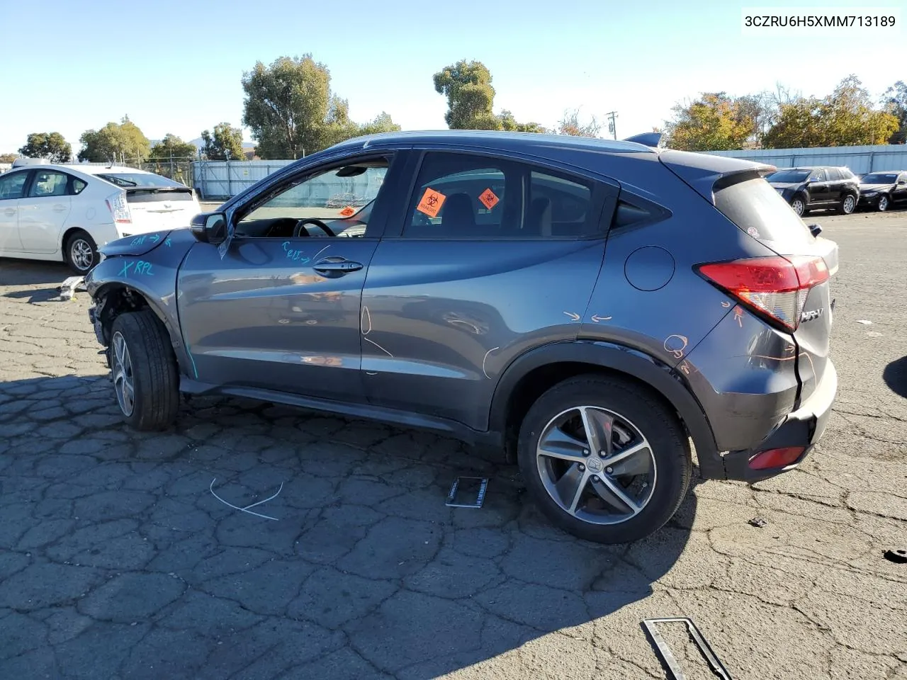 2021 Honda Hr-V Ex VIN: 3CZRU6H5XMM713189 Lot: 79385294