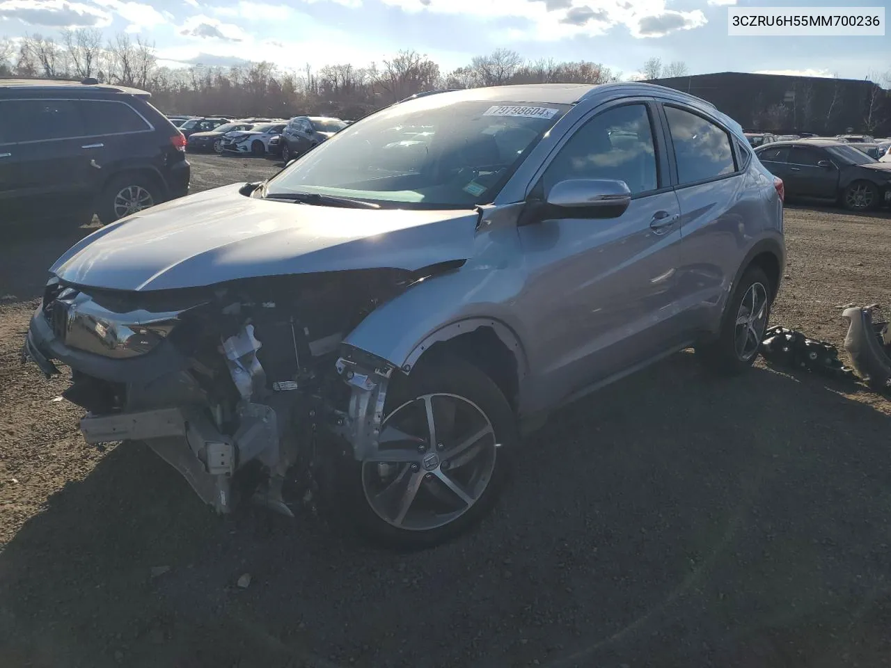 2021 Honda Hr-V Ex VIN: 3CZRU6H55MM700236 Lot: 79798604