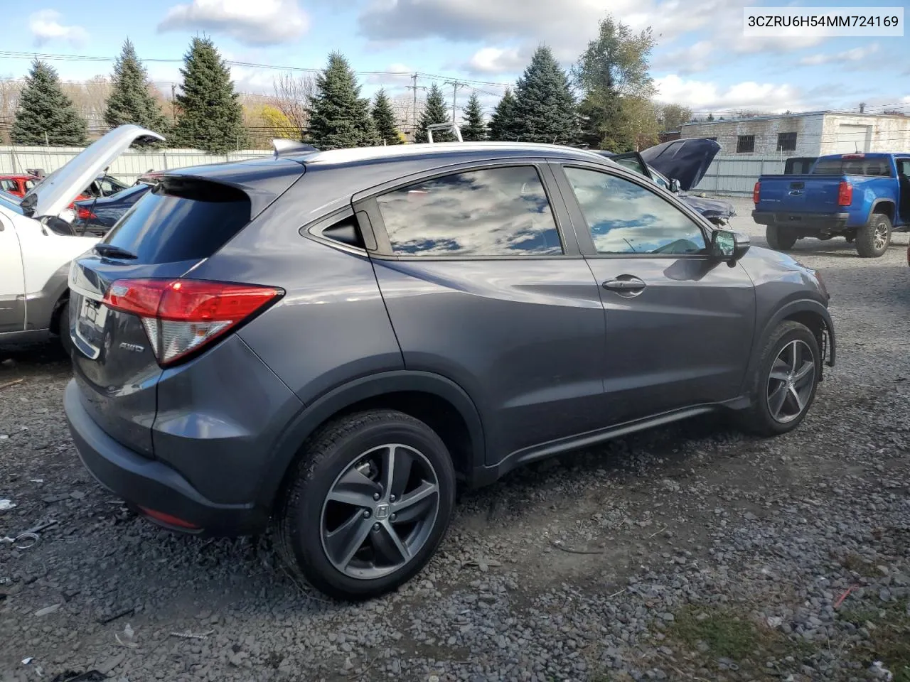 2021 Honda Hr-V Ex VIN: 3CZRU6H54MM724169 Lot: 80347514