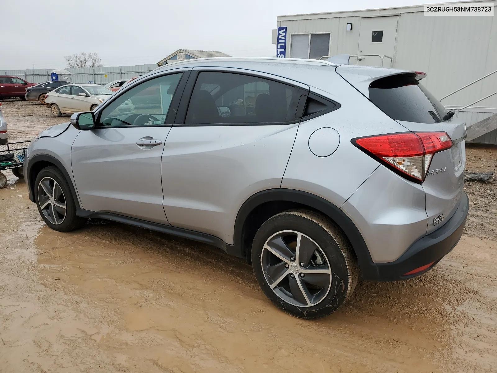 2022 Honda Hr-V Ex VIN: 3CZRU5H53NM738723 Lot: 39300644