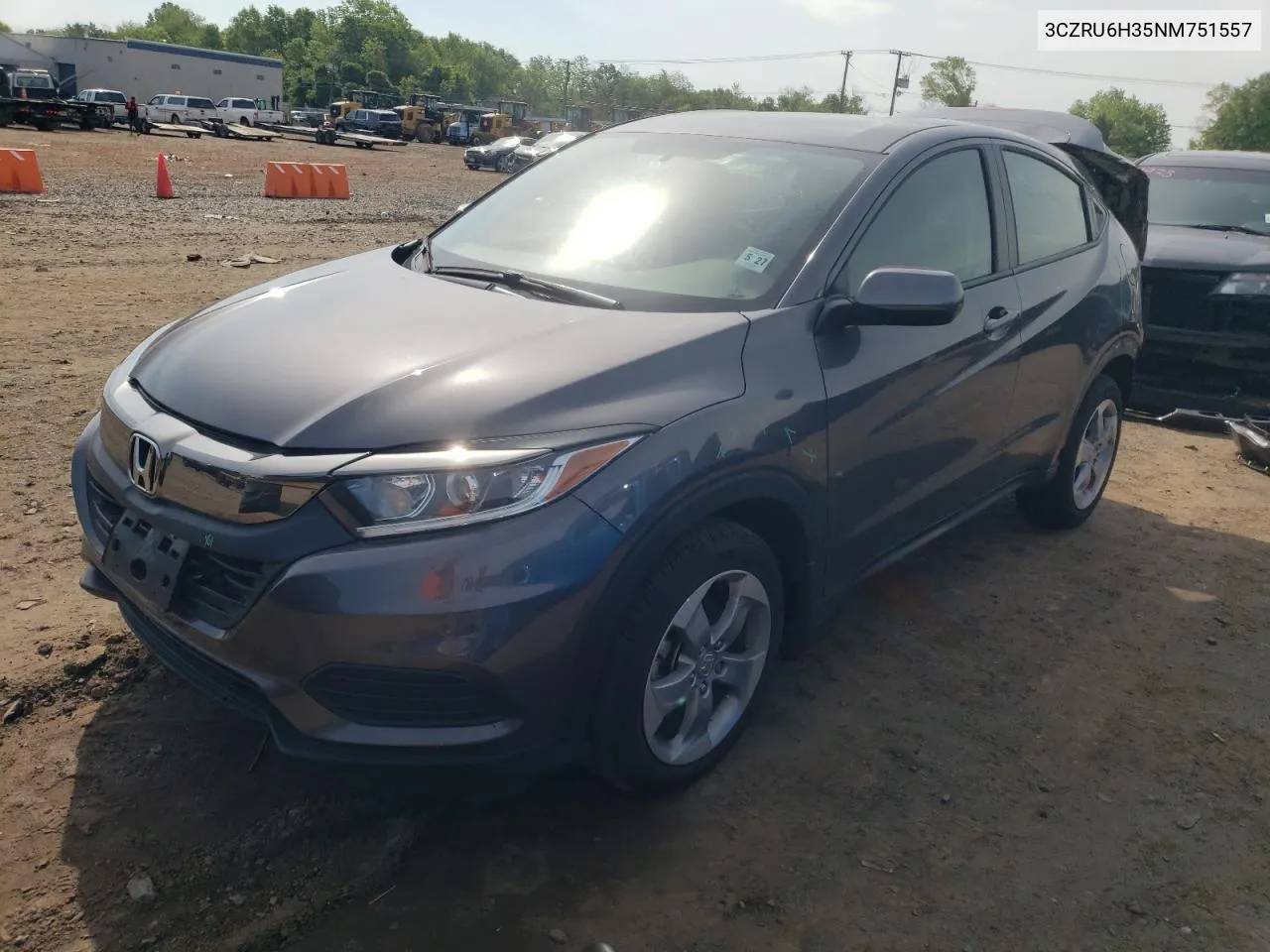 2022 Honda Hr-V Lx VIN: 3CZRU6H35NM751557 Lot: 54696464