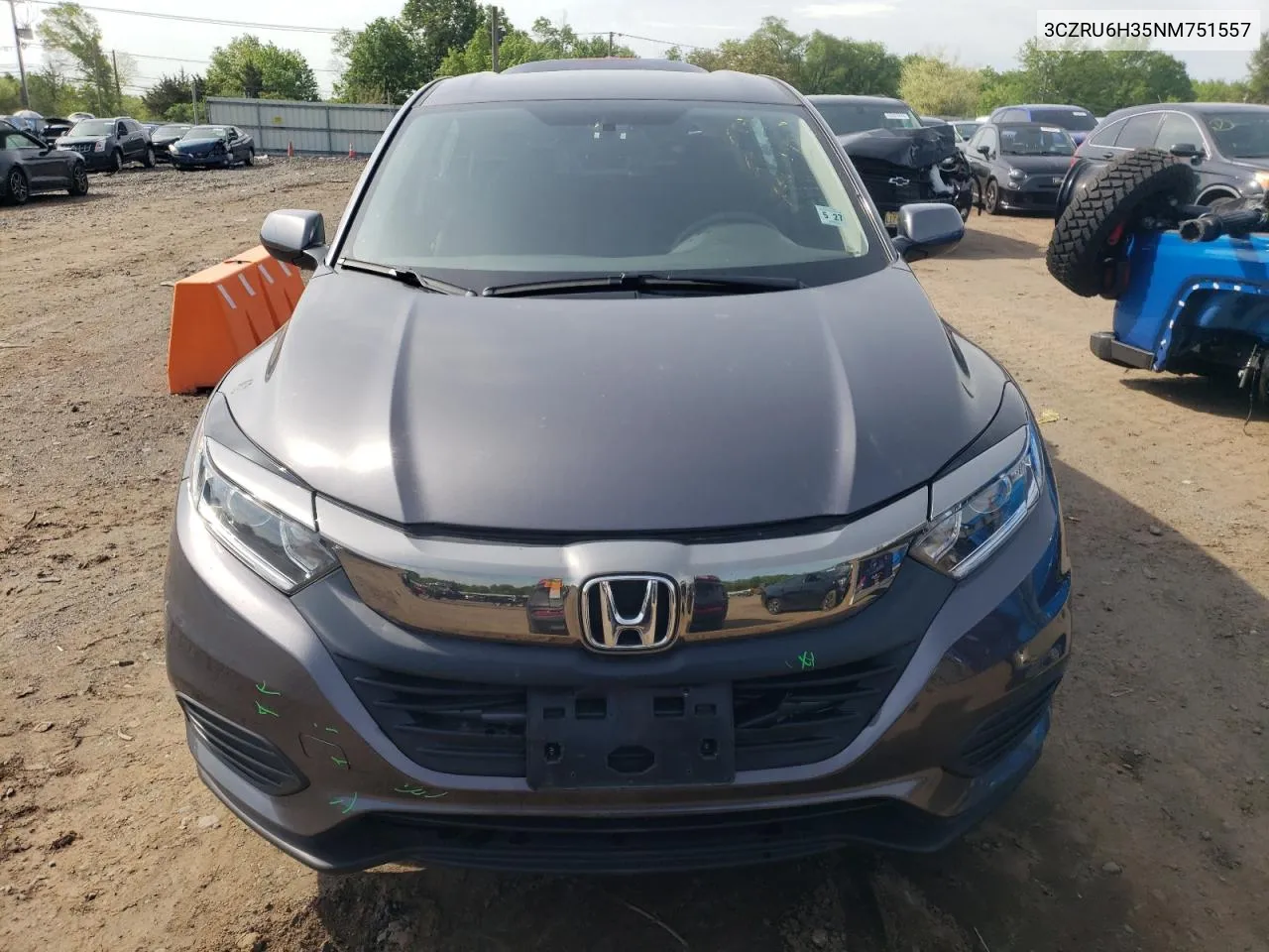 2022 Honda Hr-V Lx VIN: 3CZRU6H35NM751557 Lot: 54696464