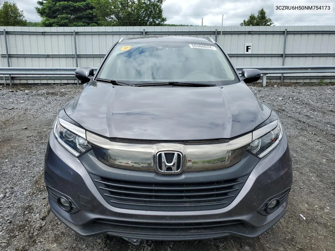 2022 Honda Hr-V Ex VIN: 3CZRU6H50NM754173 Lot: 55360624