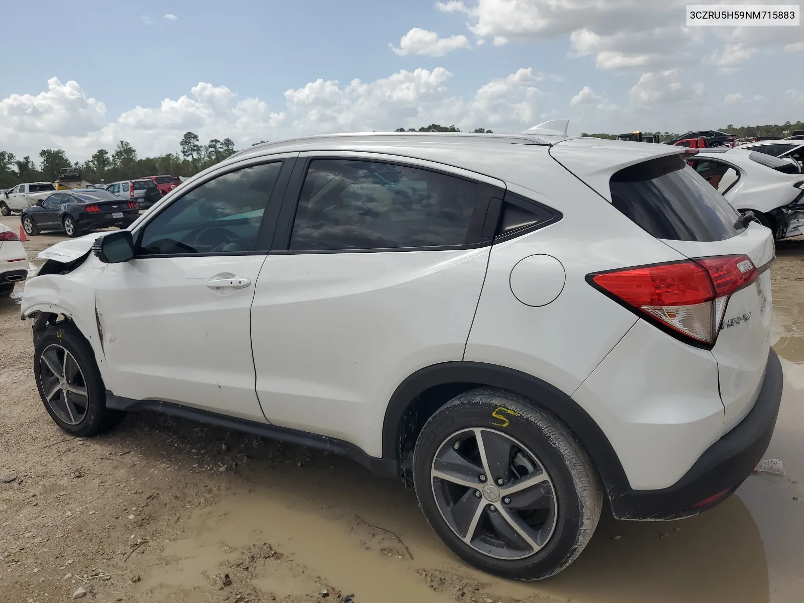 2022 Honda Hr-V Ex VIN: 3CZRU5H59NM715883 Lot: 63207104