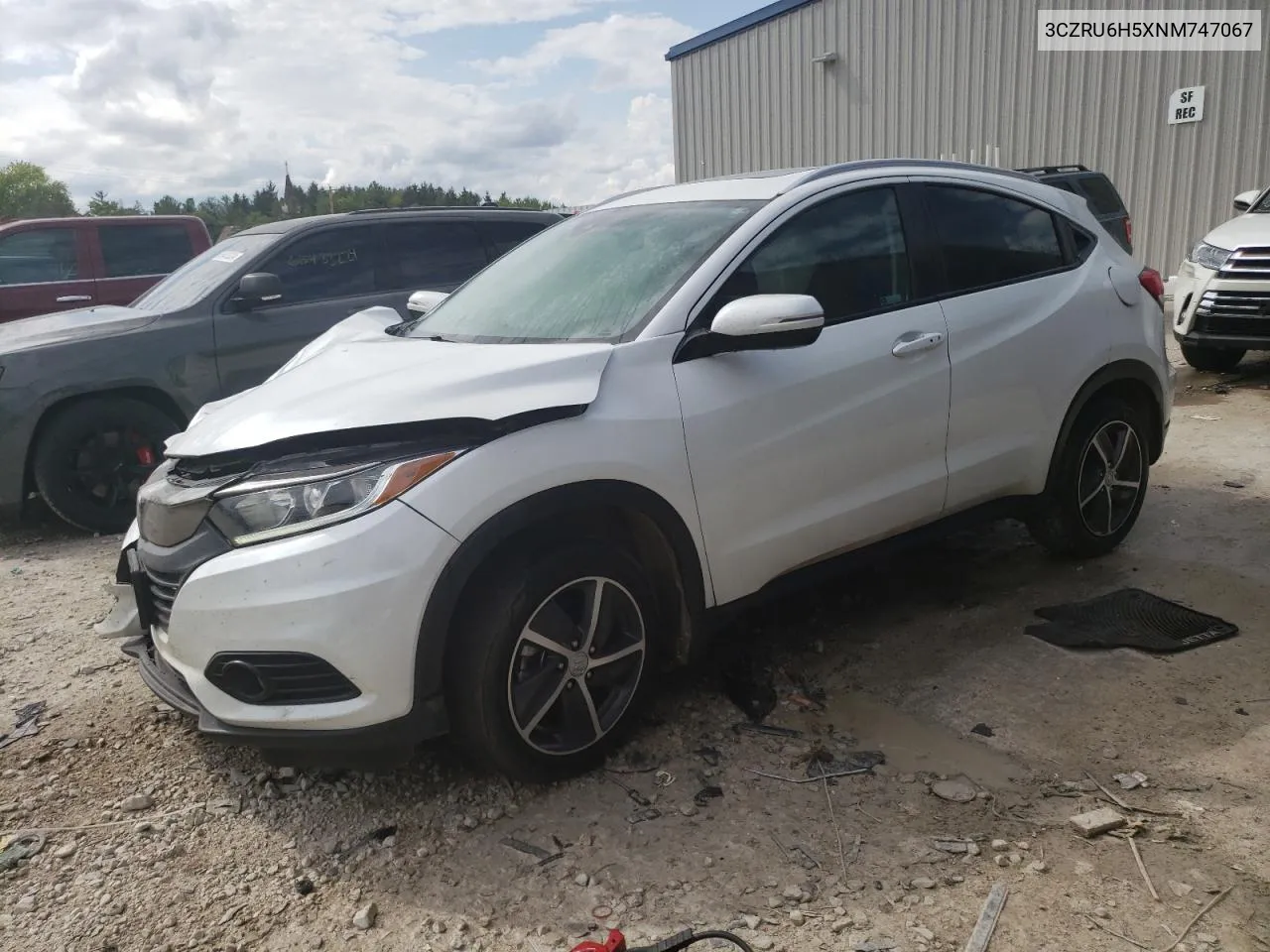 2022 Honda Hr-V Ex VIN: 3CZRU6H5XNM747067 Lot: 65085144