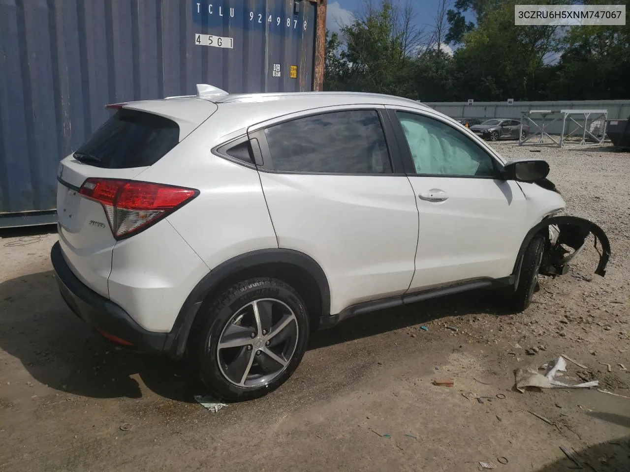 2022 Honda Hr-V Ex VIN: 3CZRU6H5XNM747067 Lot: 65085144