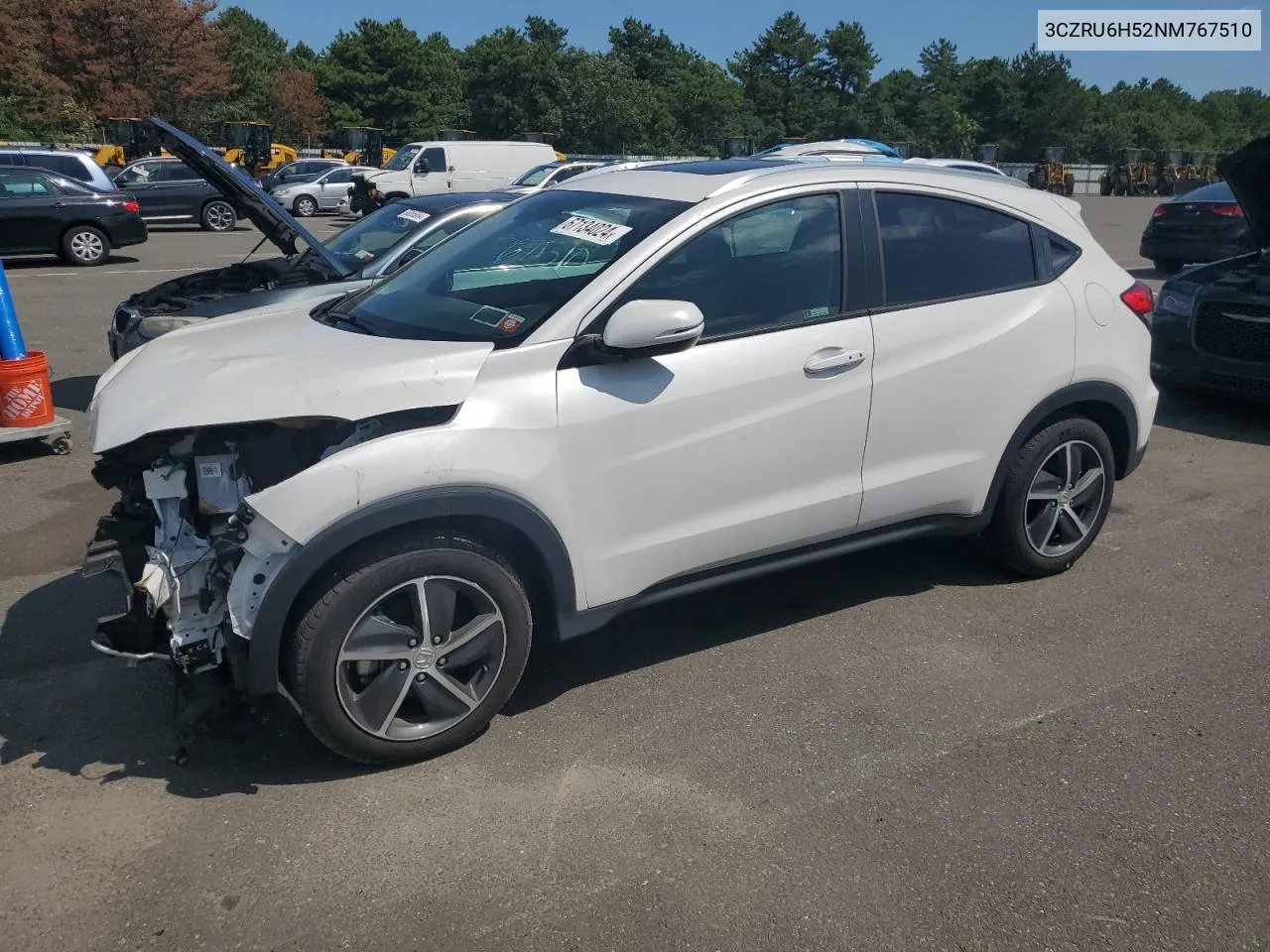 2022 Honda Hr-V Ex VIN: 3CZRU6H52NM767510 Lot: 67134024