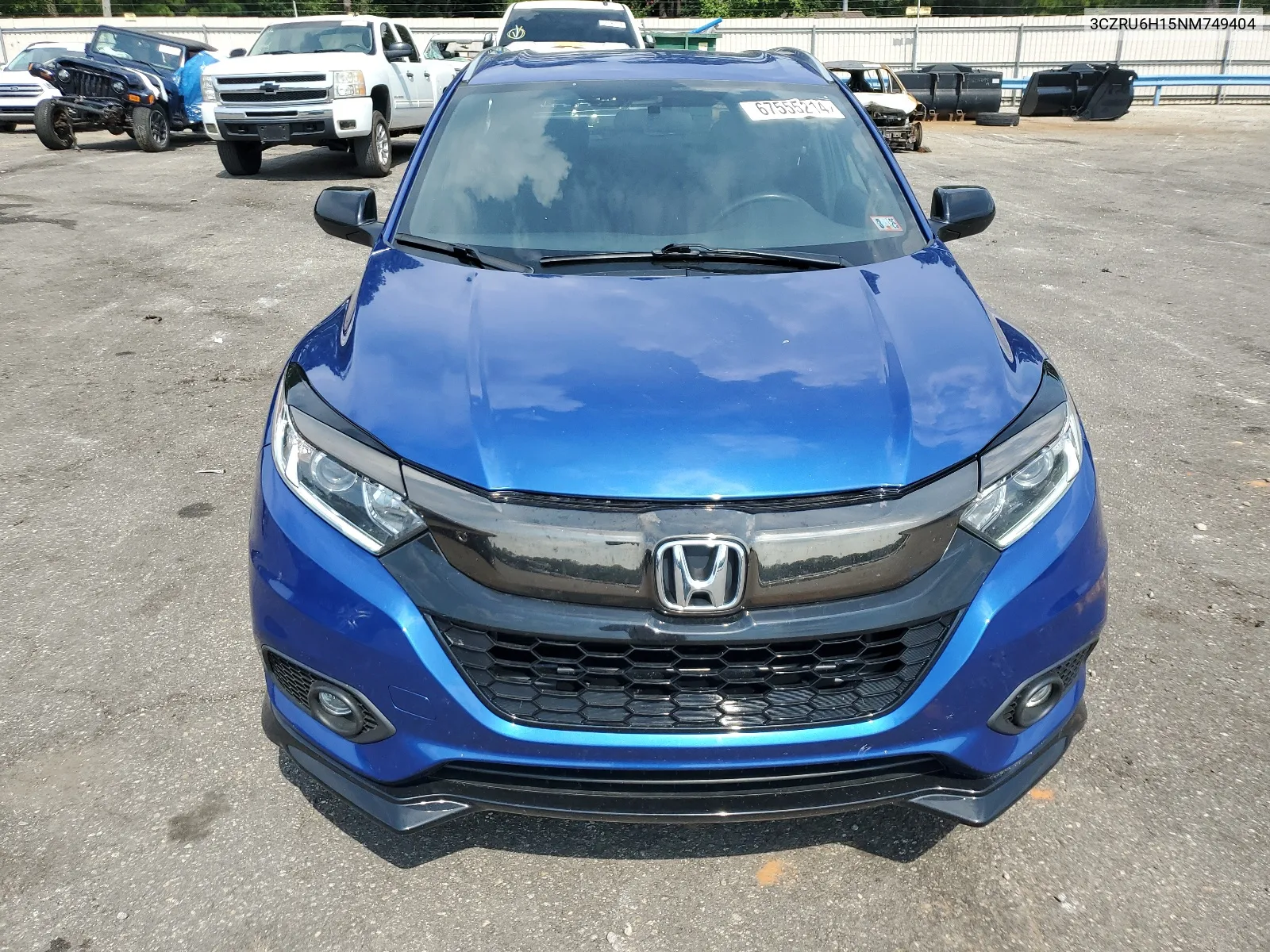 2022 Honda Hr-V Sport VIN: 3CZRU6H15NM749404 Lot: 67555214