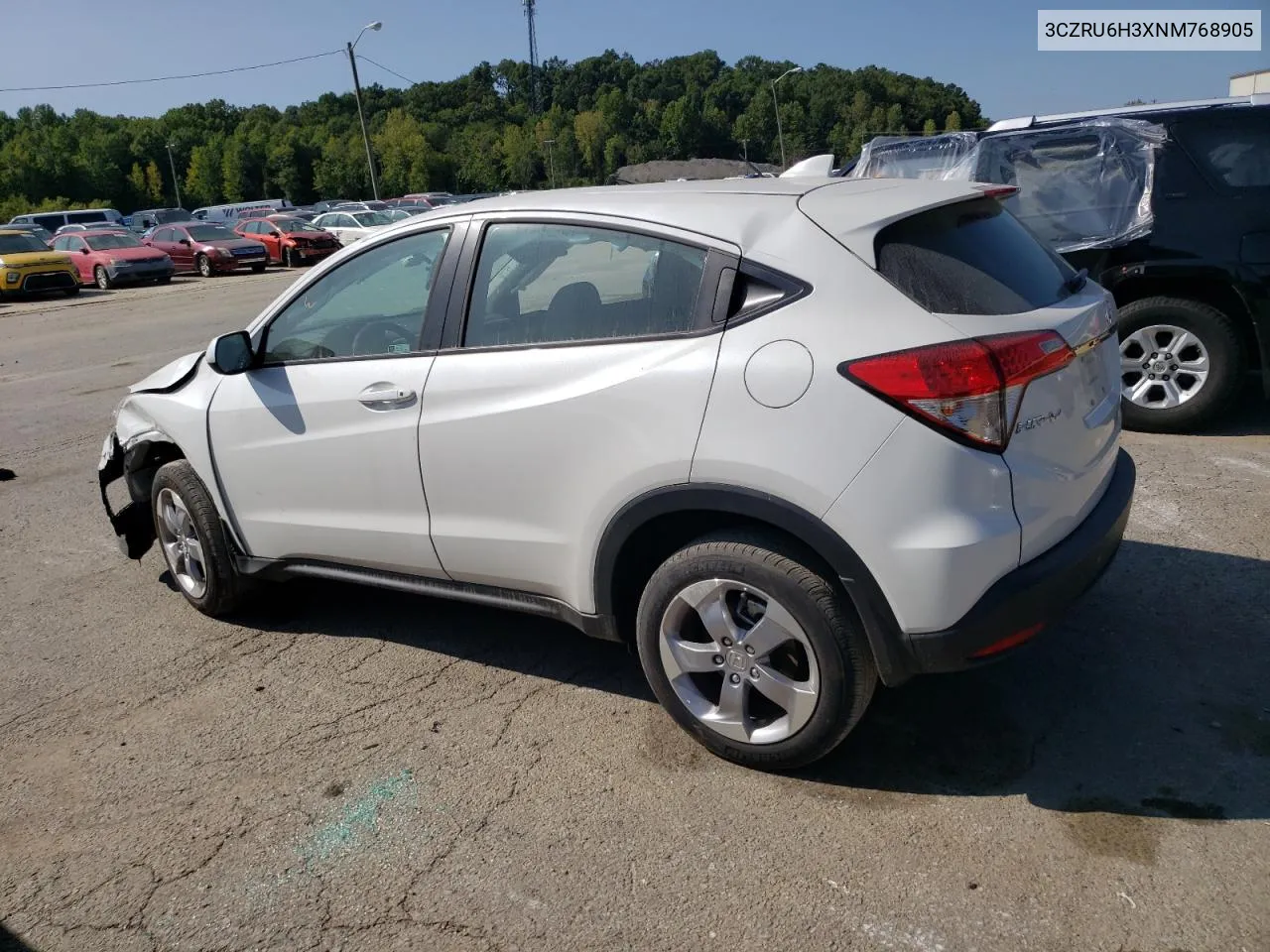 2022 Honda Hr-V Lx VIN: 3CZRU6H3XNM768905 Lot: 68352814