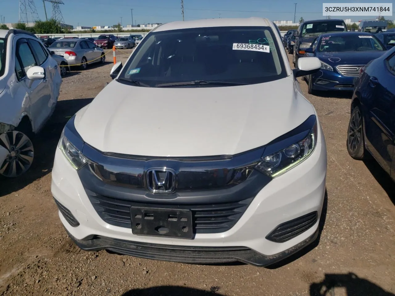 2022 Honda Hr-V Lx VIN: 3CZRU5H3XNM741844 Lot: 69368454