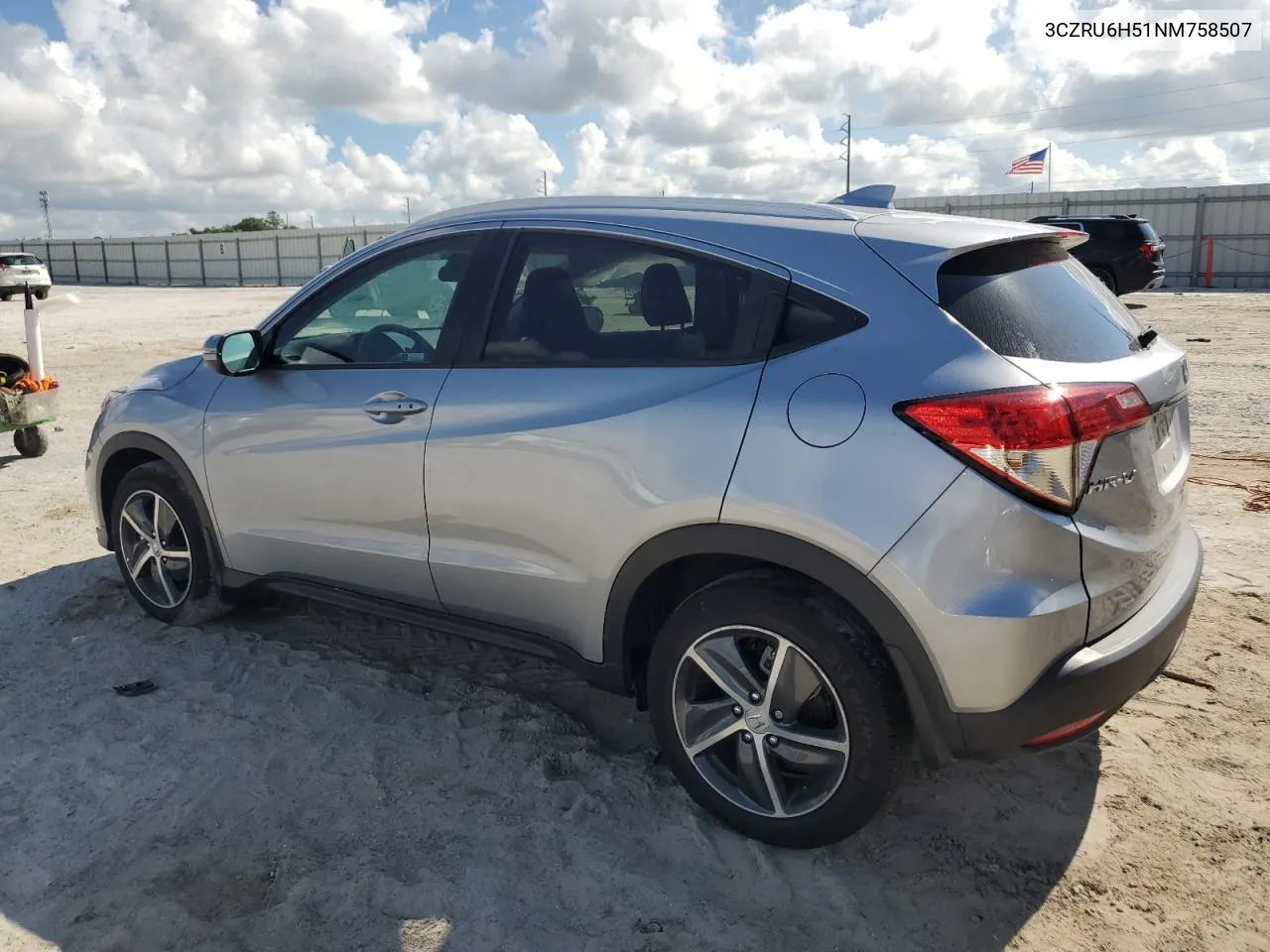 2022 Honda Hr-V Ex VIN: 3CZRU6H51NM758507 Lot: 69589874