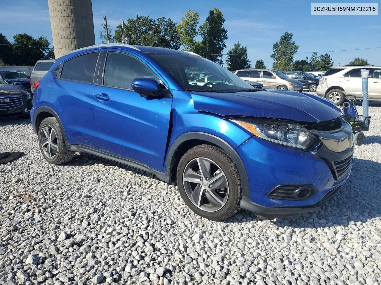 2022 Honda Hr-V Ex VIN: 3CZRU5H59NM732215 Lot: 69749394