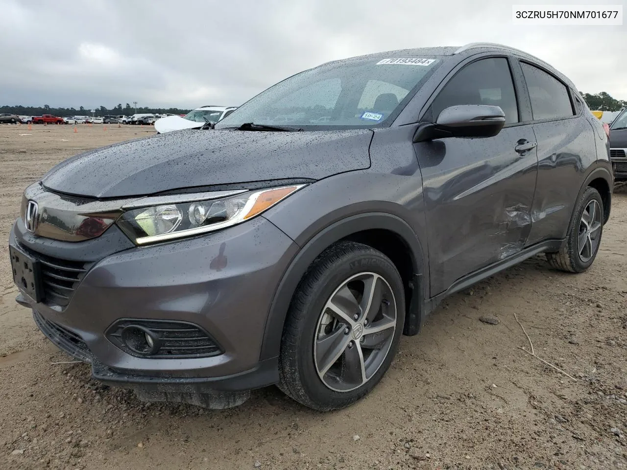 2022 Honda Hr-V Exl VIN: 3CZRU5H70NM701677 Lot: 70193484