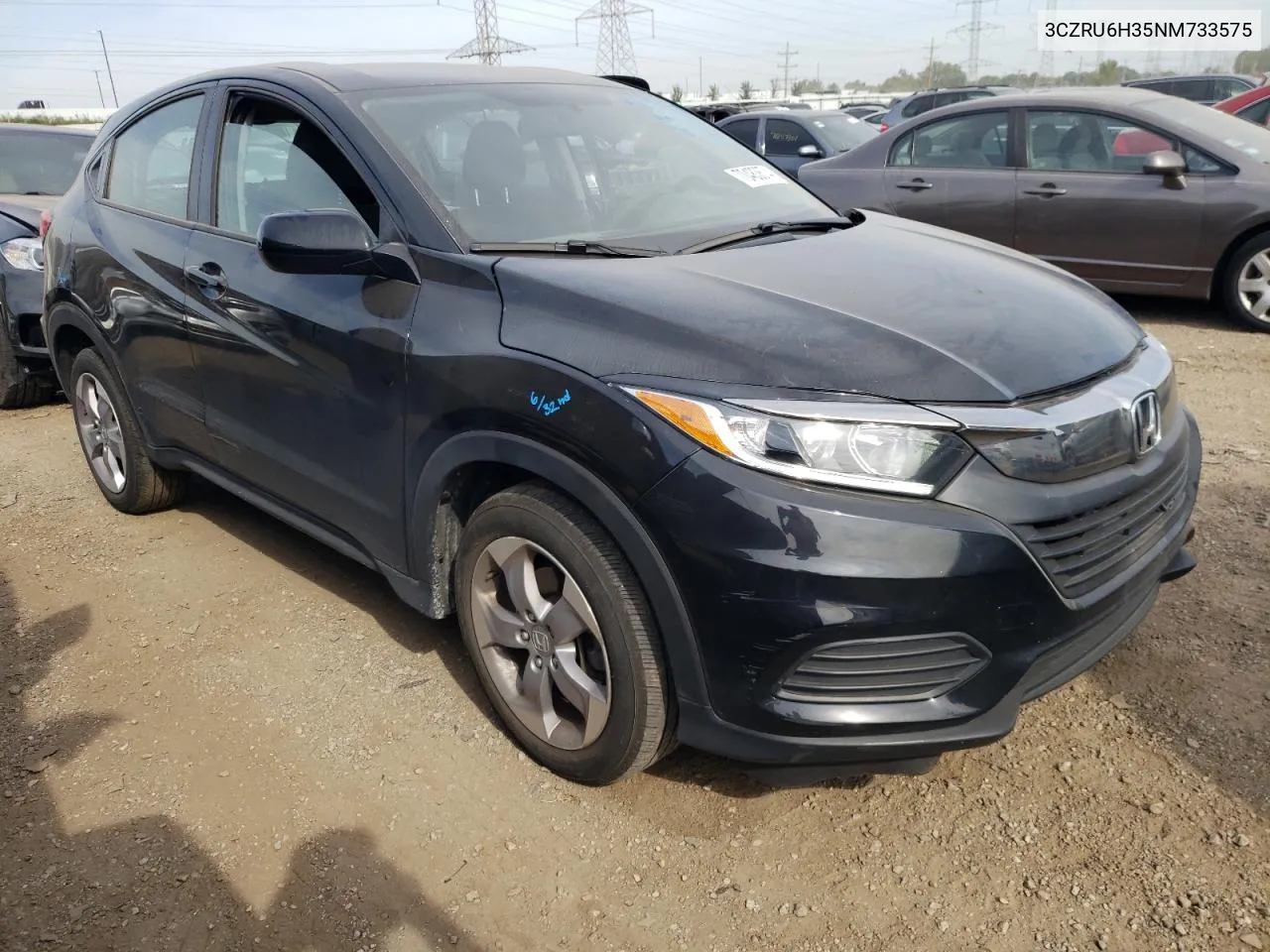 2022 Honda Hr-V Lx VIN: 3CZRU6H35NM733575 Lot: 70483674