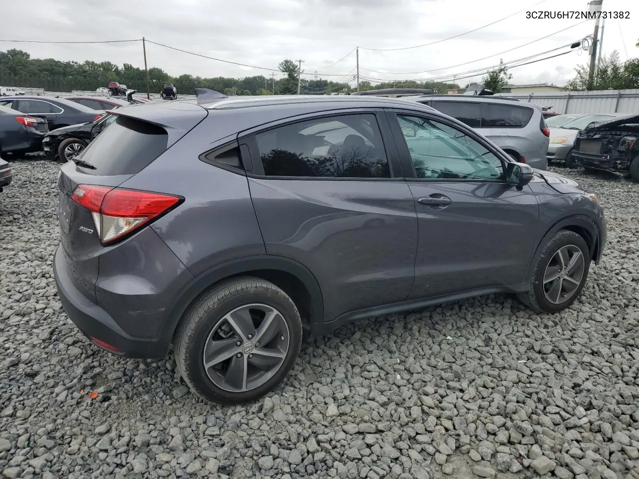 2022 Honda Hr-V Exl VIN: 3CZRU6H72NM731382 Lot: 70541424