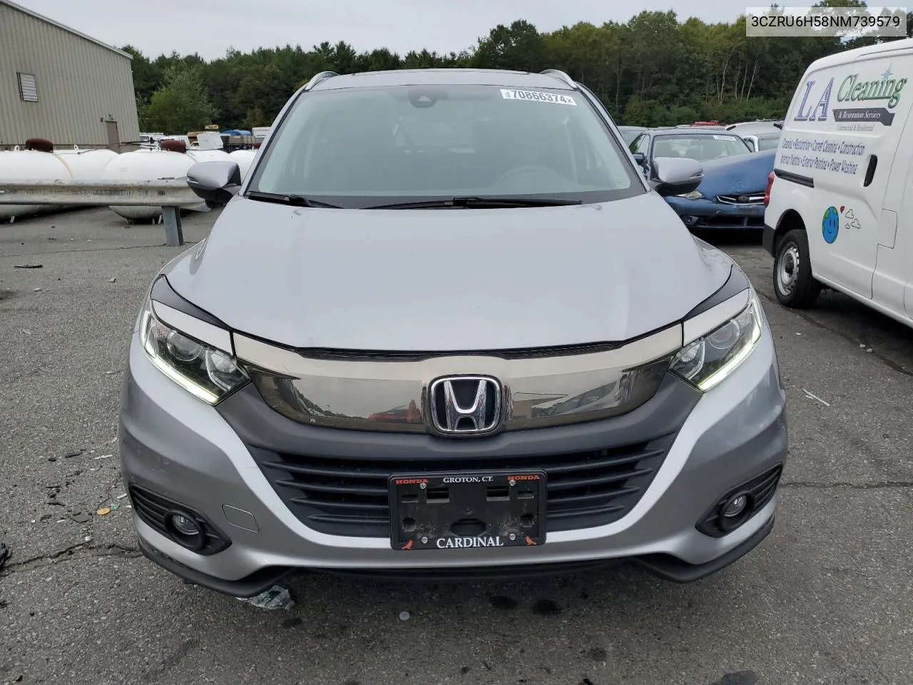 2022 Honda Hr-V Ex VIN: 3CZRU6H58NM739579 Lot: 70866374