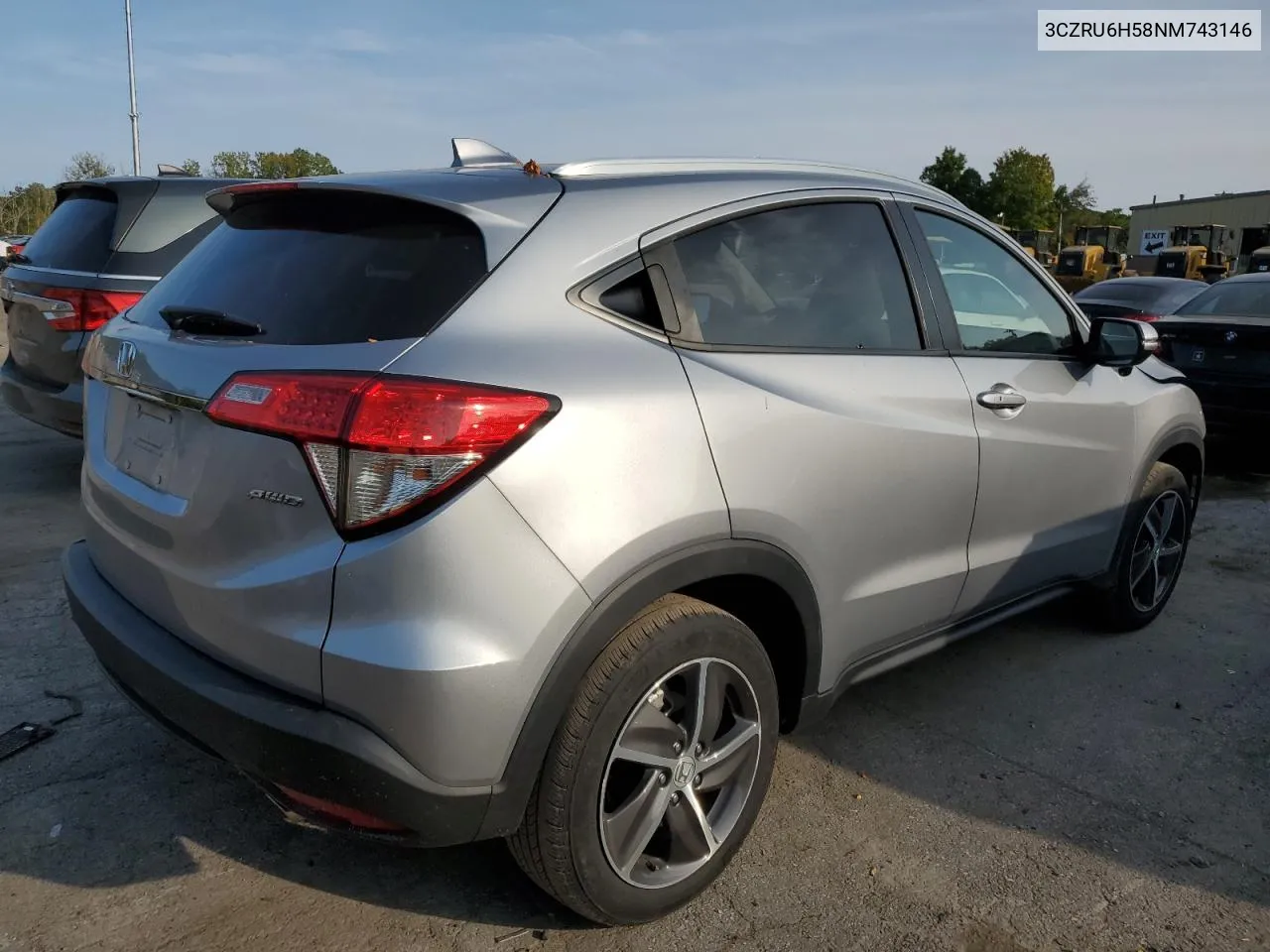 2022 Honda Hr-V Ex VIN: 3CZRU6H58NM743146 Lot: 71014034