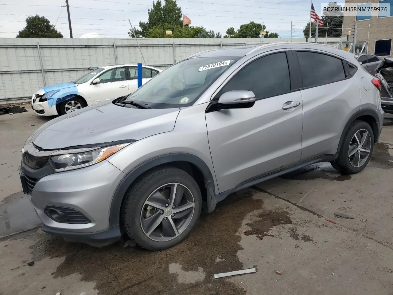 2022 Honda Hr-V Ex VIN: 3CZRU6H58NM759976 Lot: 71319104