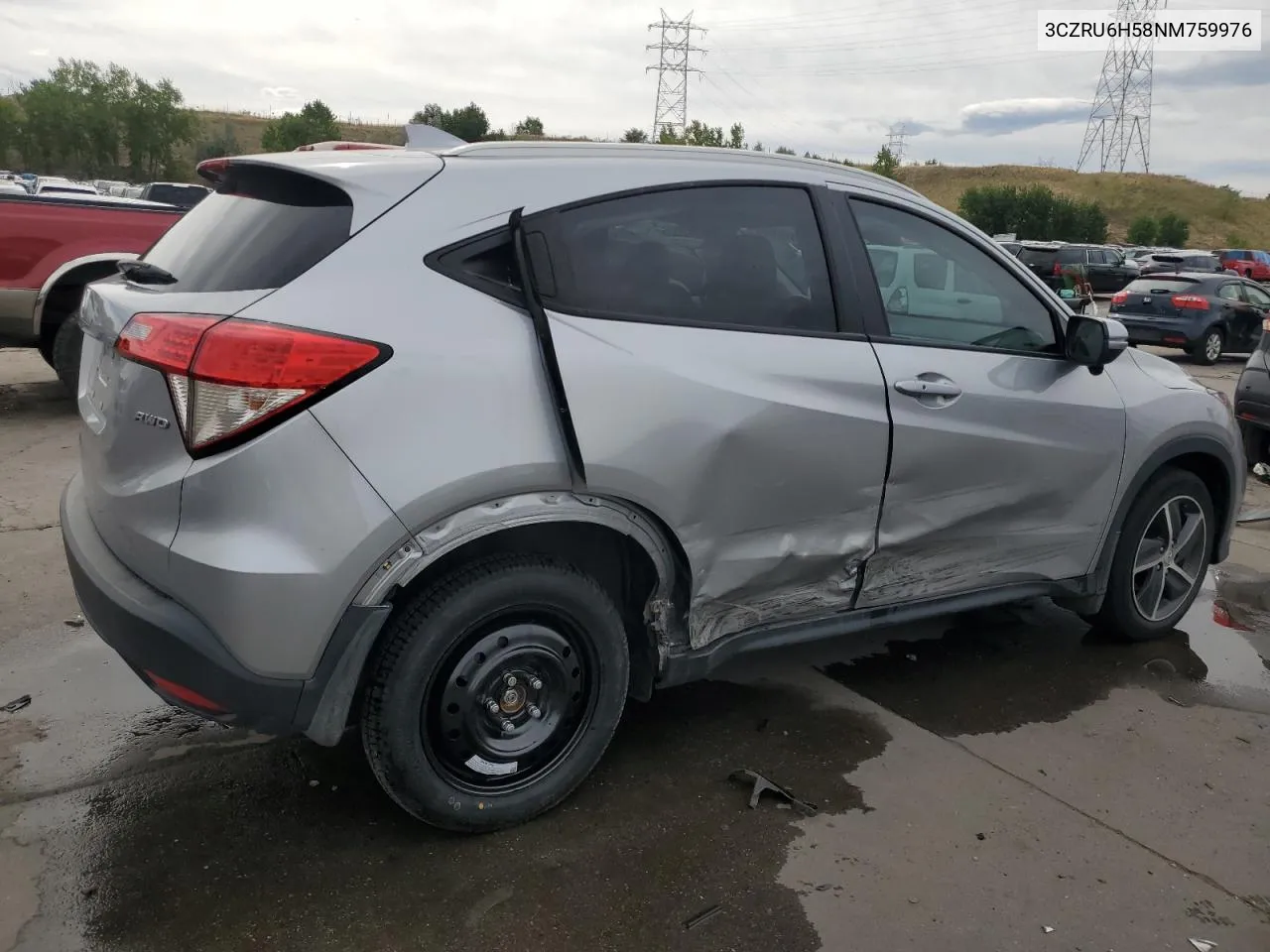 2022 Honda Hr-V Ex VIN: 3CZRU6H58NM759976 Lot: 71319104