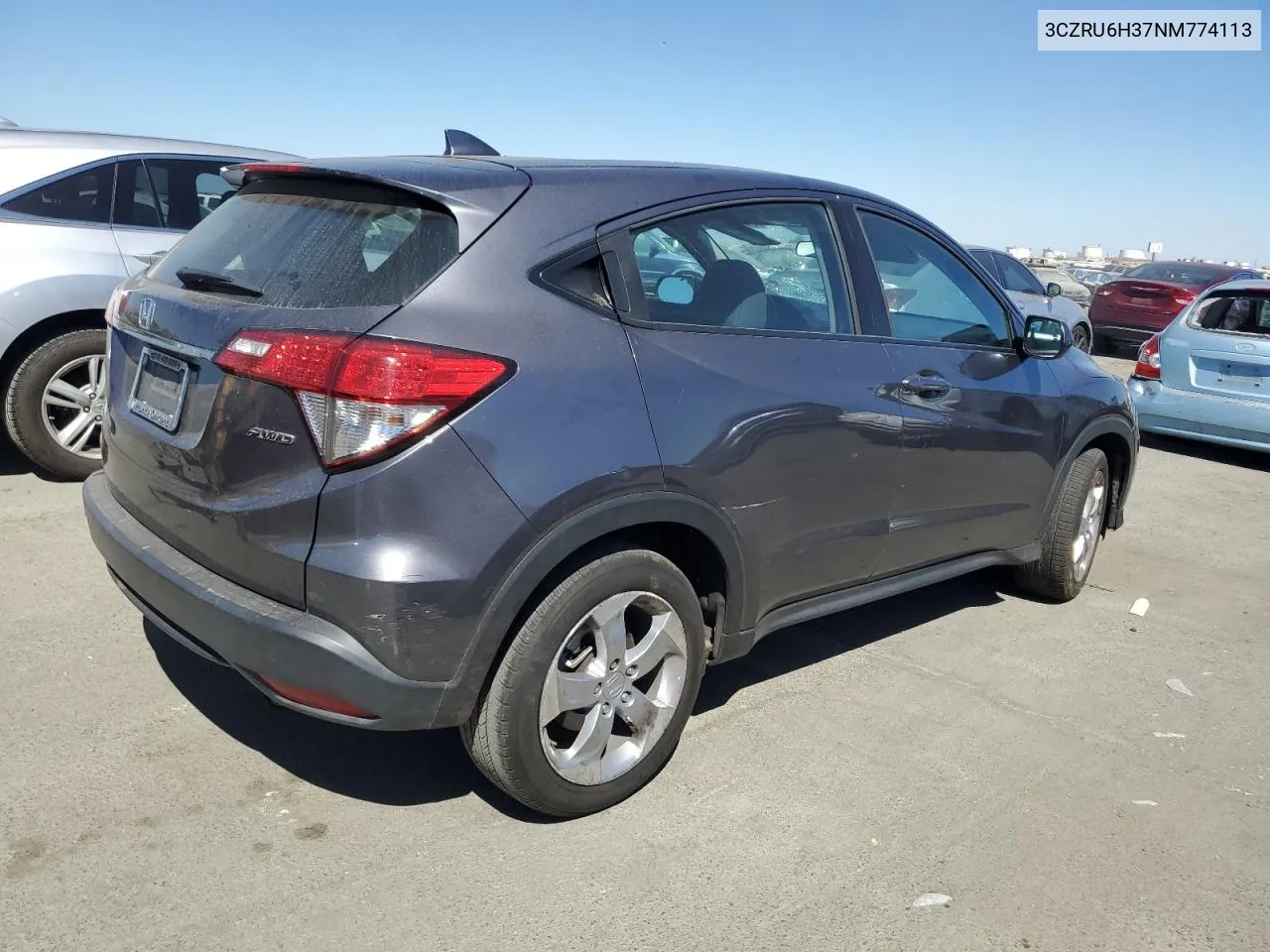 2022 Honda Hr-V Lx VIN: 3CZRU6H37NM774113 Lot: 71406854