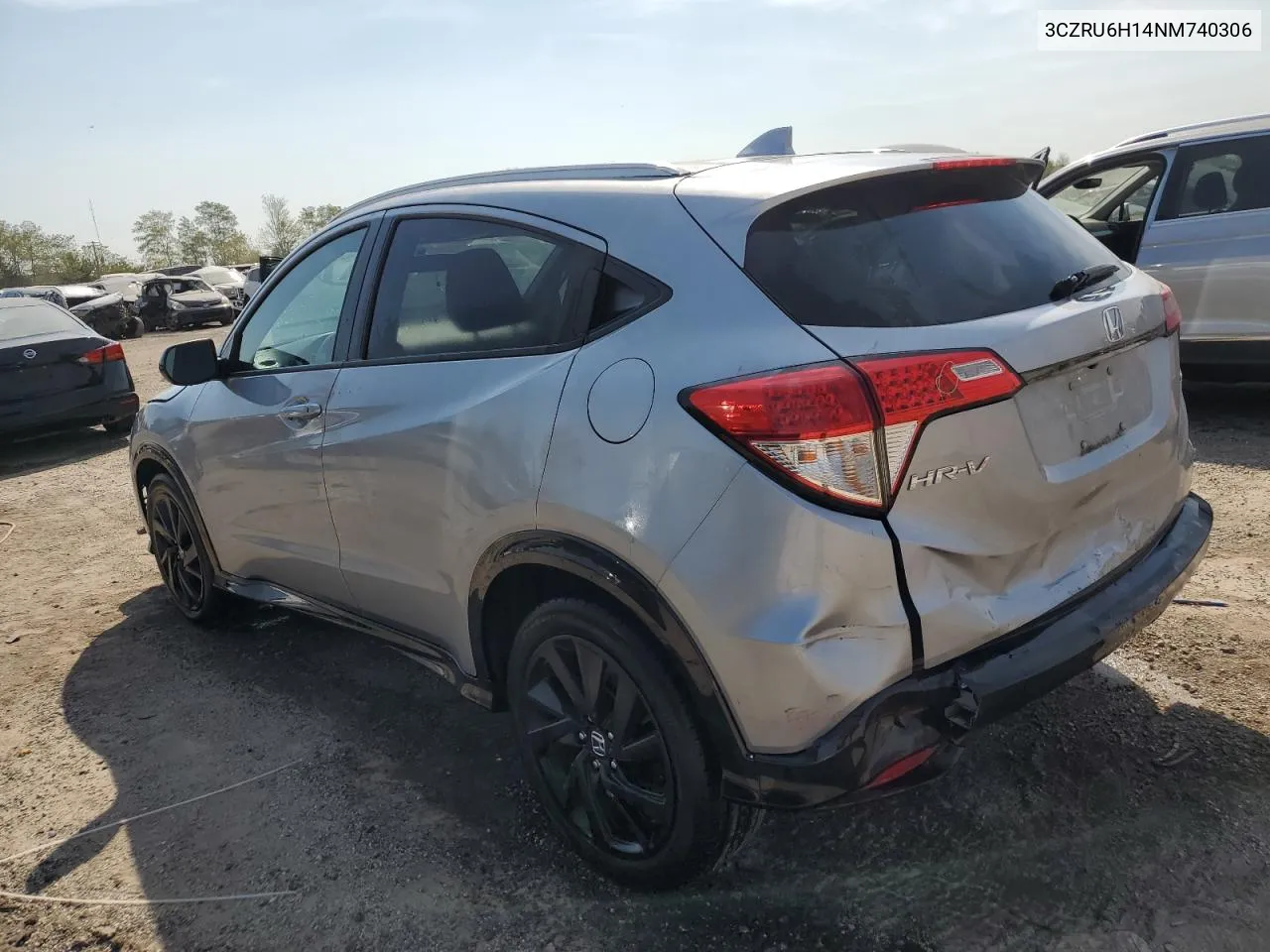 2022 Honda Hr-V Sport VIN: 3CZRU6H14NM740306 Lot: 71408254