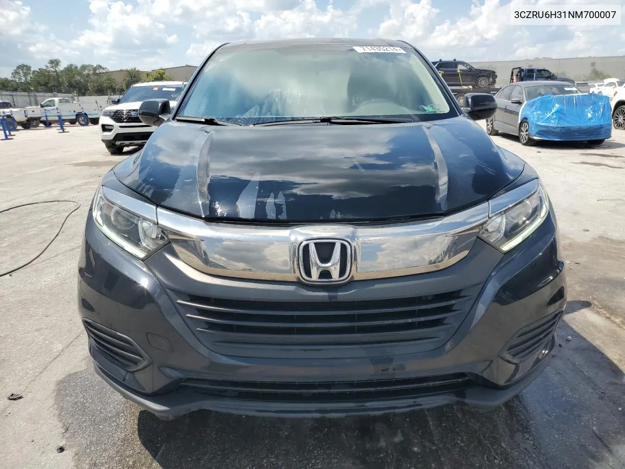 2022 Honda Hr-V Lx VIN: 3CZRU6H31NM700007 Lot: 71435214