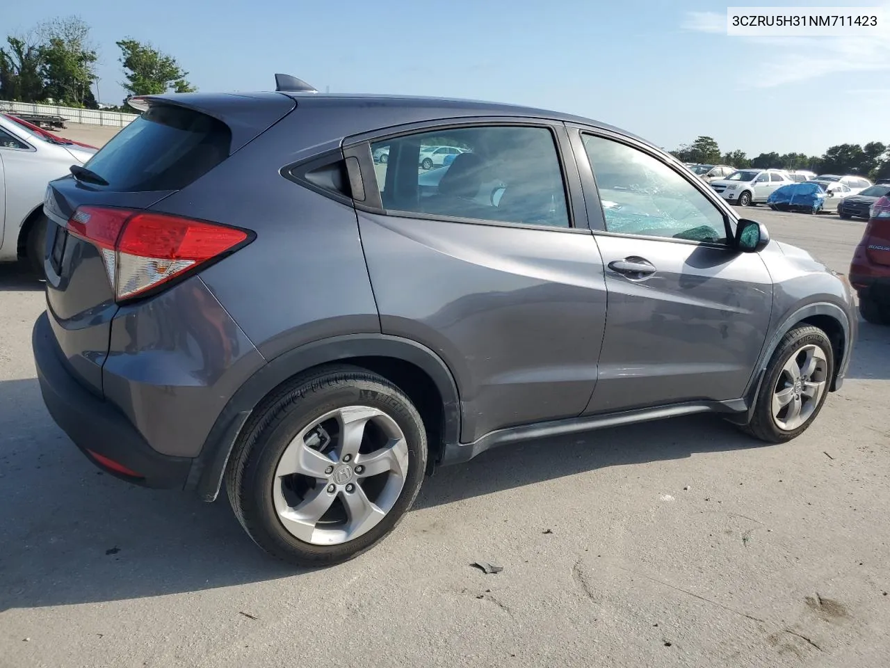 2022 Honda Hr-V Lx VIN: 3CZRU5H31NM711423 Lot: 71782354