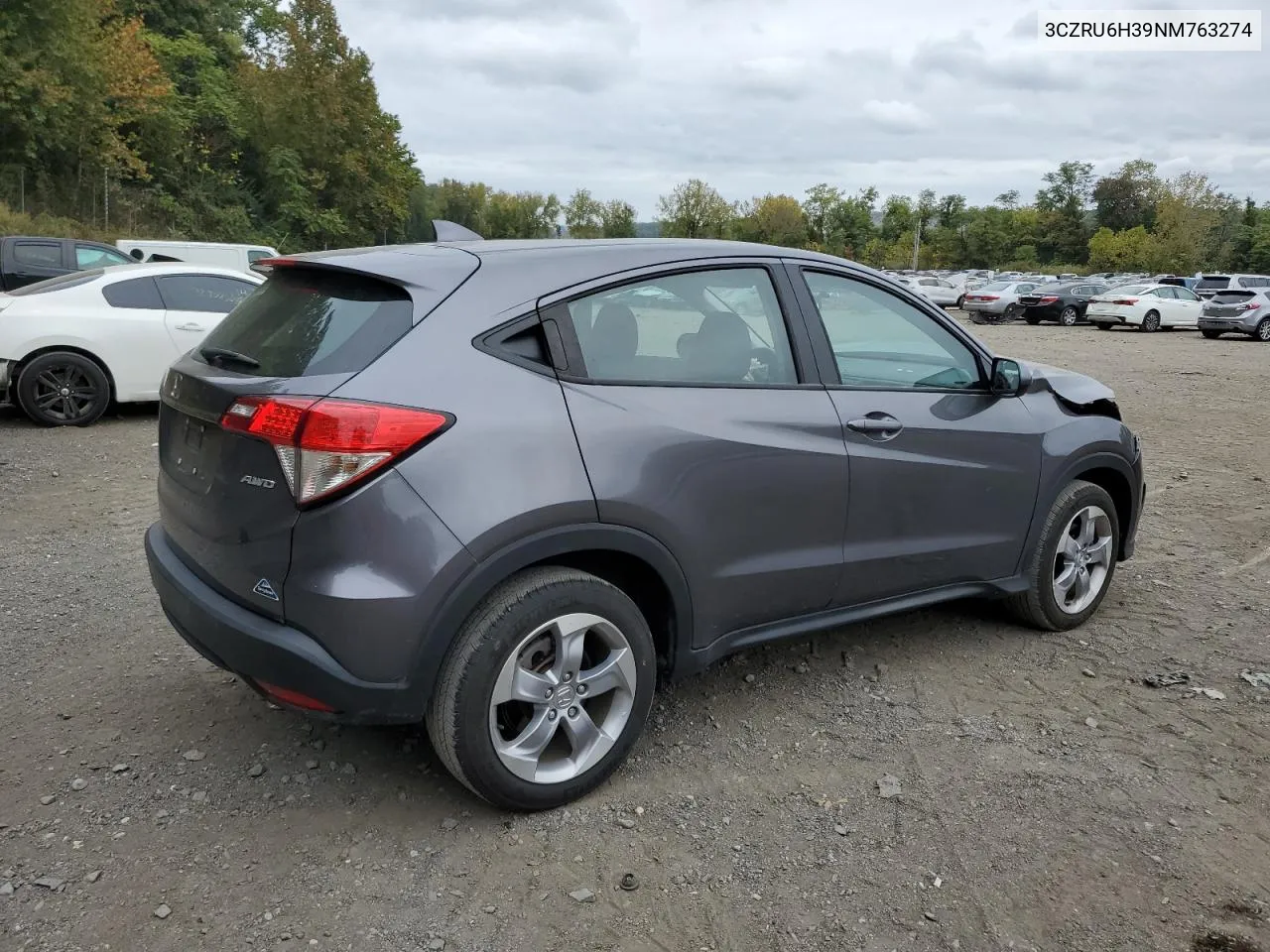 2022 Honda Hr-V Lx VIN: 3CZRU6H39NM763274 Lot: 72578254