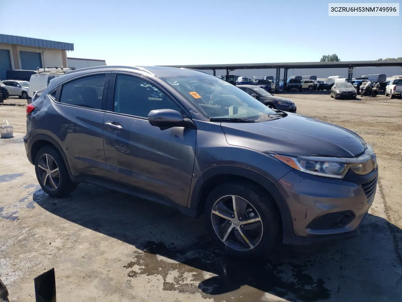 2022 Honda Hr-V Ex VIN: 3CZRU6H53NM749596 Lot: 72644714