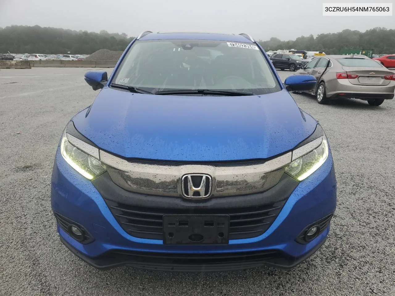 2022 Honda Hr-V Ex VIN: 3CZRU6H54NM765063 Lot: 73402394