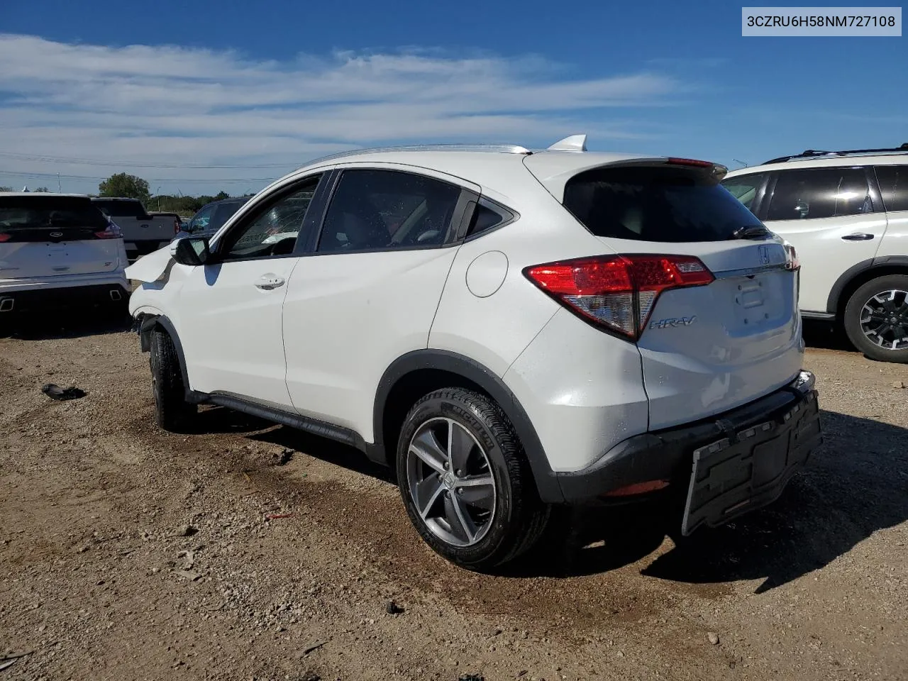 2022 Honda Hr-V Ex VIN: 3CZRU6H58NM727108 Lot: 73555574