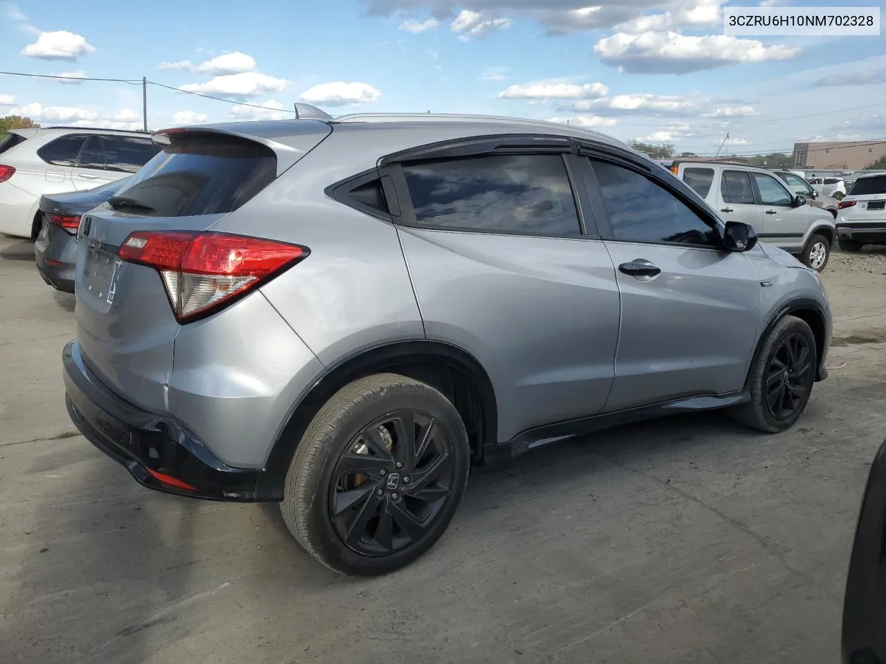 2022 Honda Hr-V Sport VIN: 3CZRU6H10NM702328 Lot: 74465594