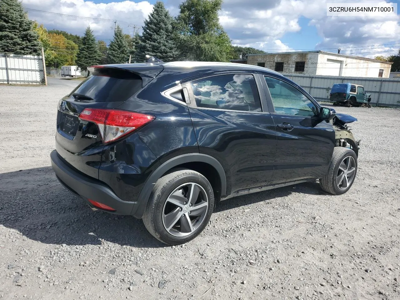 2022 Honda Hr-V Ex VIN: 3CZRU6H54NM710001 Lot: 74731044