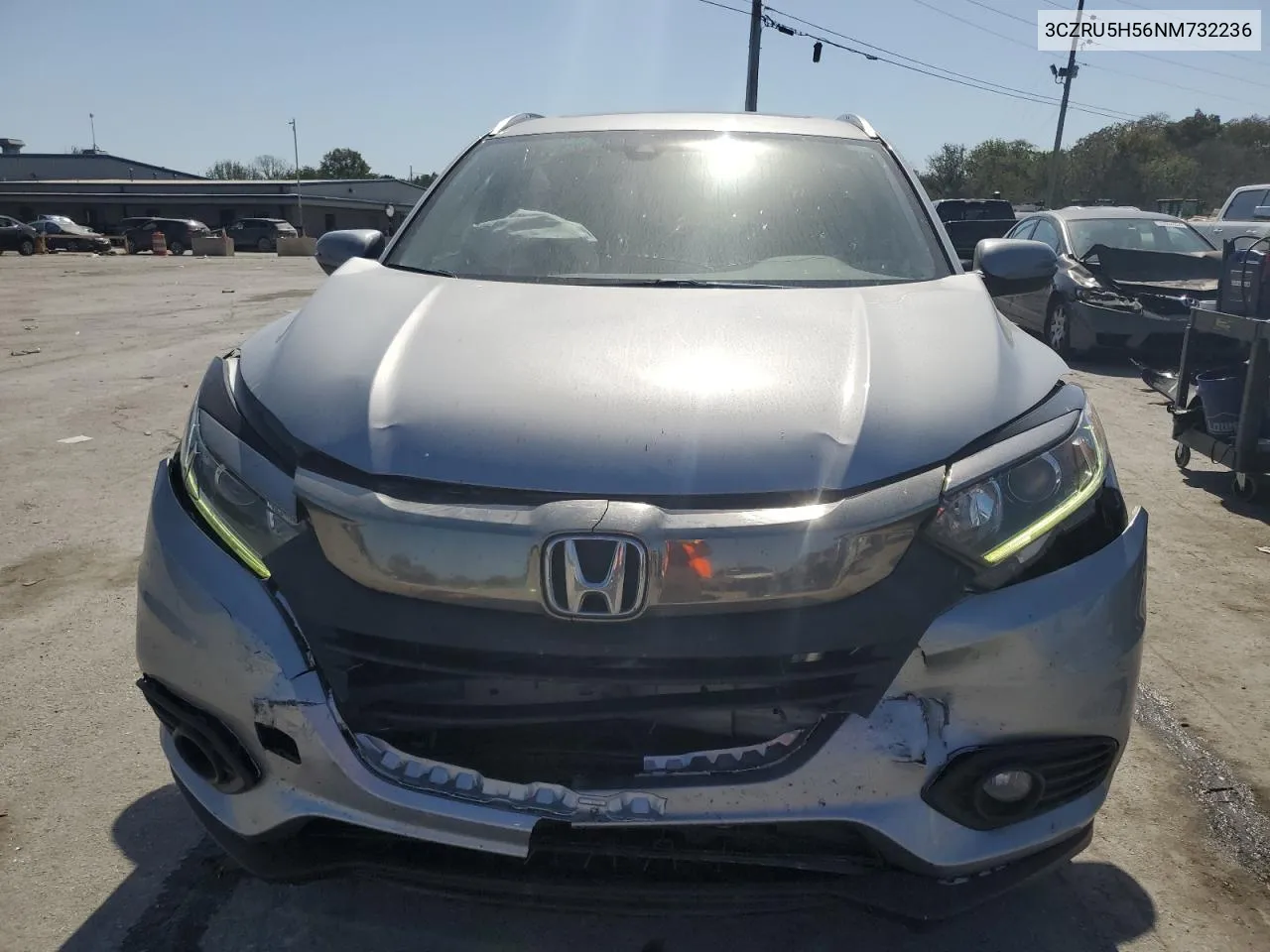 2022 Honda Hr-V Ex VIN: 3CZRU5H56NM732236 Lot: 75403294