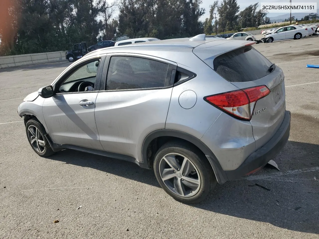 2022 Honda Hr-V Ex VIN: 3CZRU5H5XNM741151 Lot: 75988324