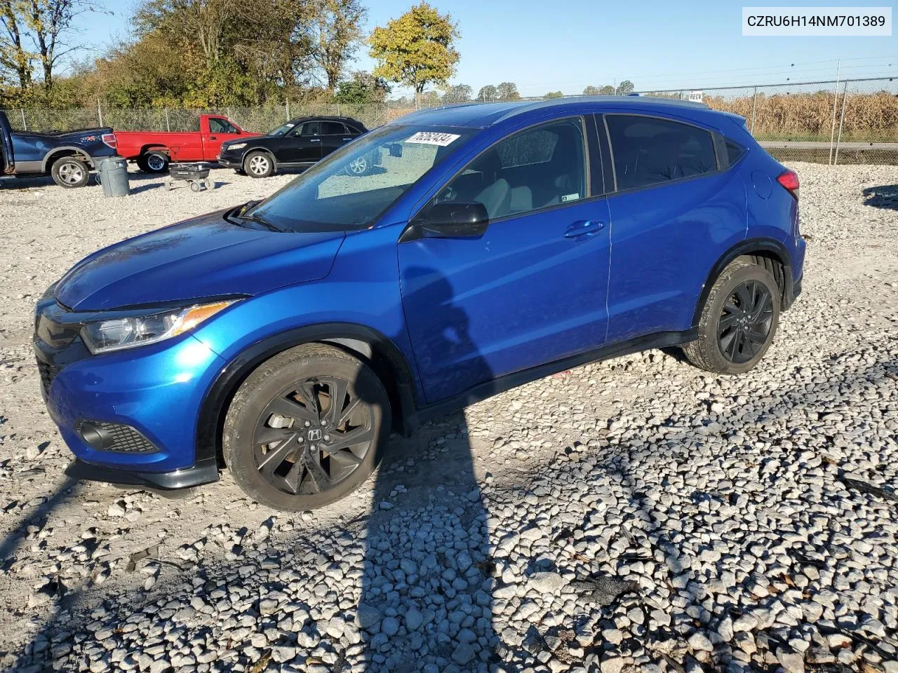 2022 Honda Hr-V Sport VIN: CZRU6H14NM701389 Lot: 76262434