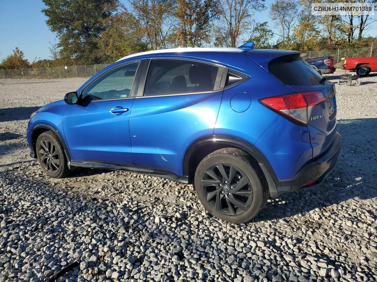 2022 Honda Hr-V Sport VIN: CZRU6H14NM701389 Lot: 76262434