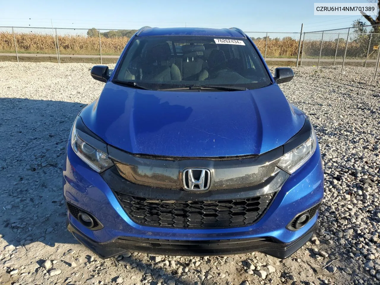 2022 Honda Hr-V Sport VIN: CZRU6H14NM701389 Lot: 76262434