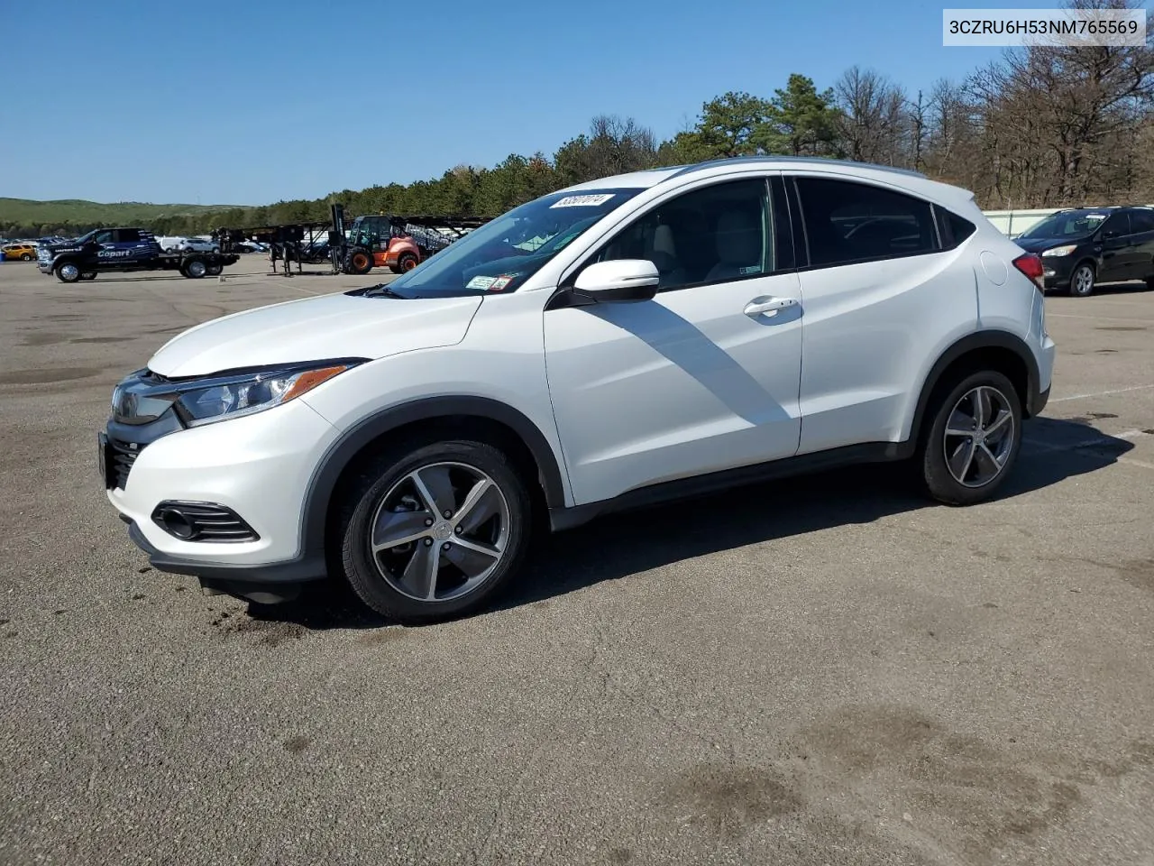 2022 Honda Hr-V Ex VIN: 3CZRU6H53NM765569 Lot: 76391624