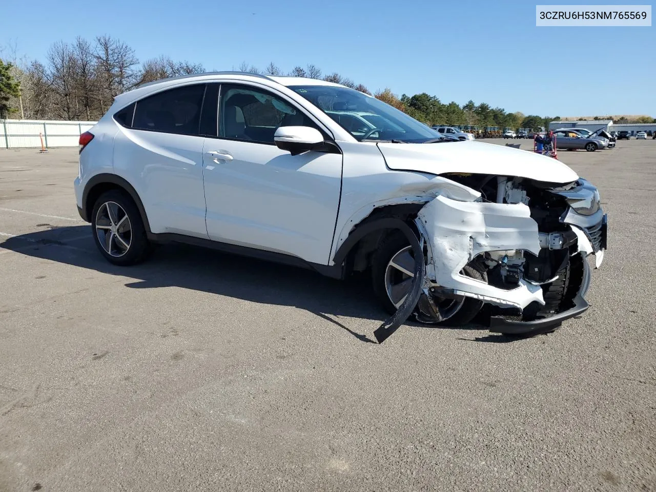 2022 Honda Hr-V Ex VIN: 3CZRU6H53NM765569 Lot: 76391624