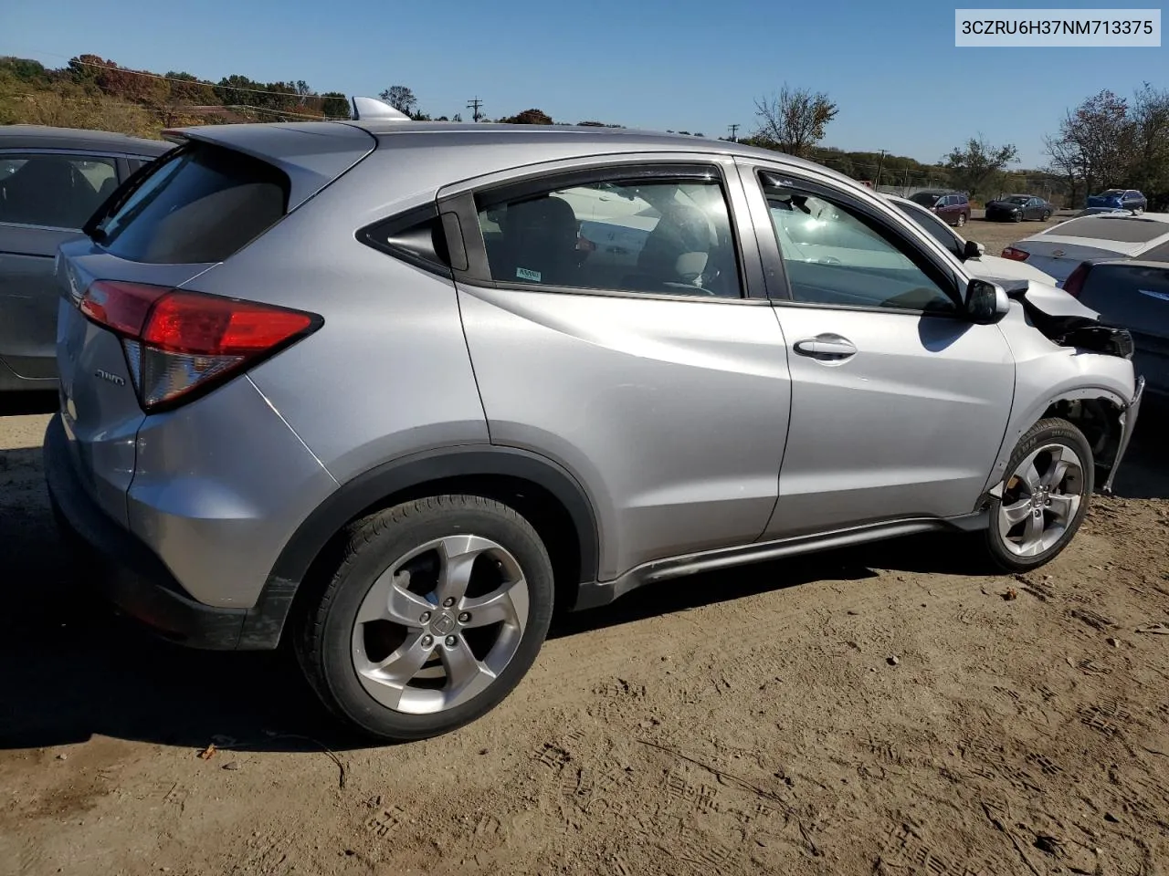 2022 Honda Hr-V Lx VIN: 3CZRU6H37NM713375 Lot: 76532894